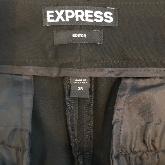 Black Dress Pants - Heavy & Warm - Size 2 R - Editor by Express - Picture 3 of 3